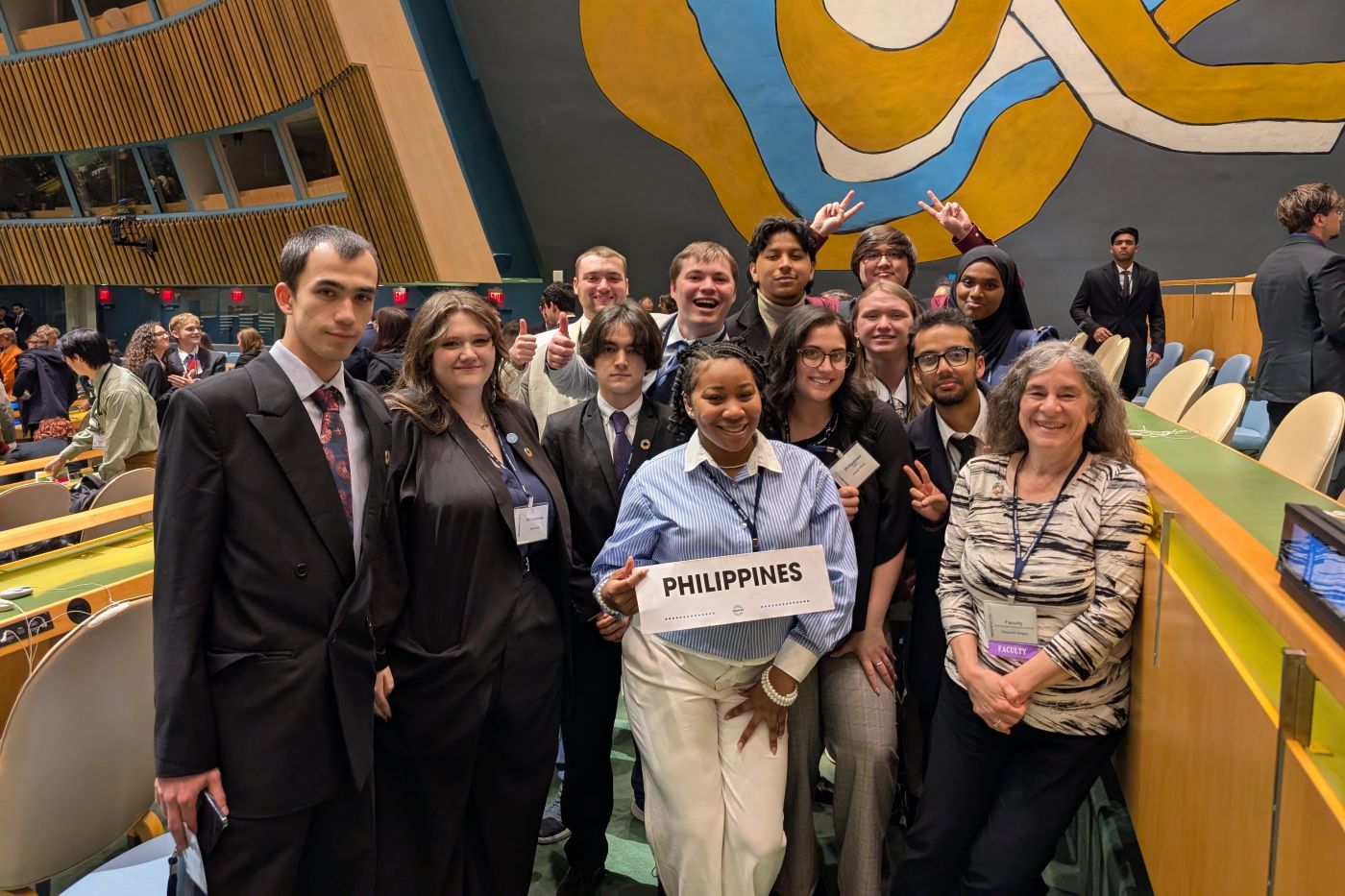 Normandale student at Model UN event in New York